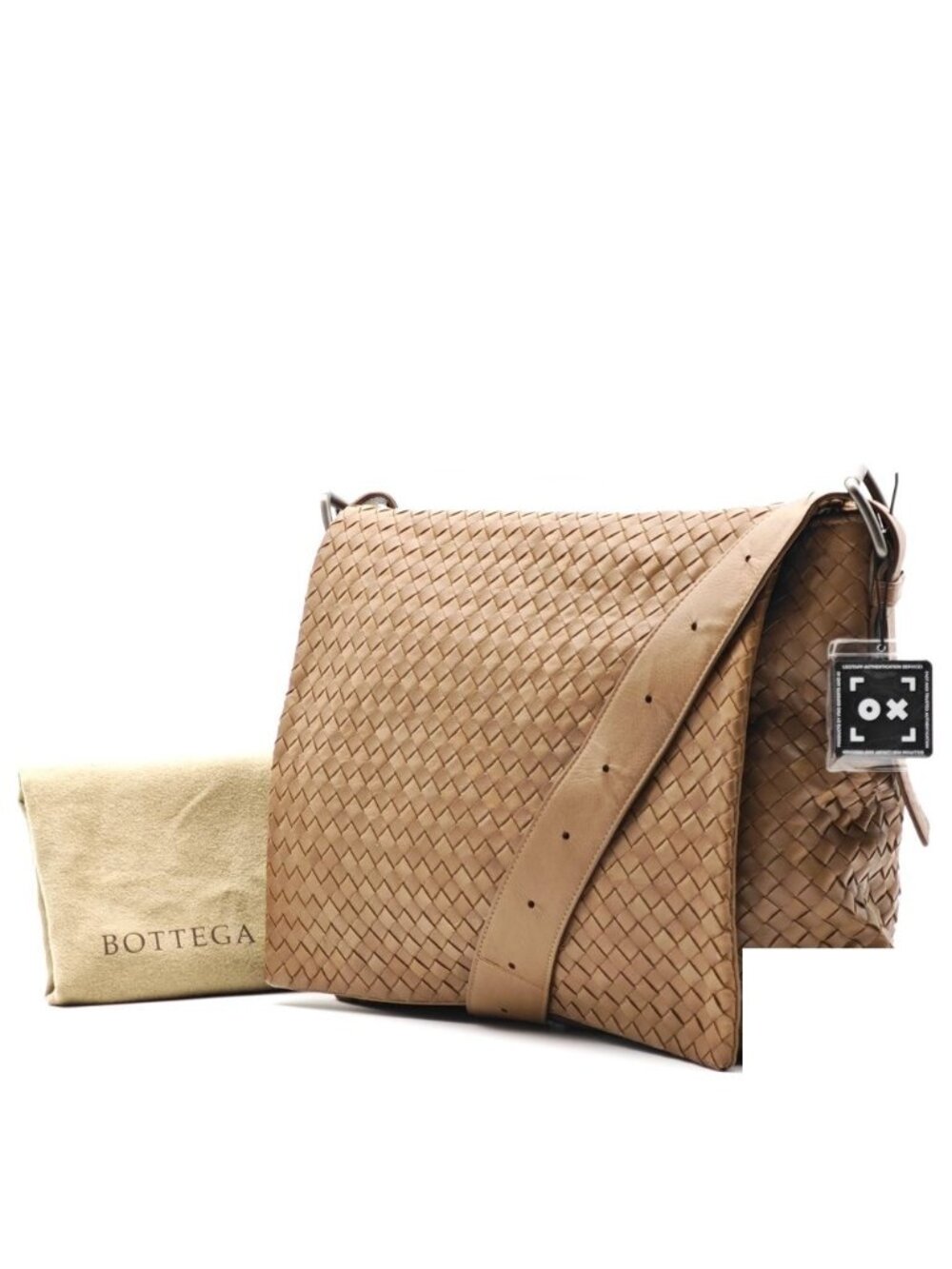 Bottega Veneta Intrecciato Shoulder Bag Brown